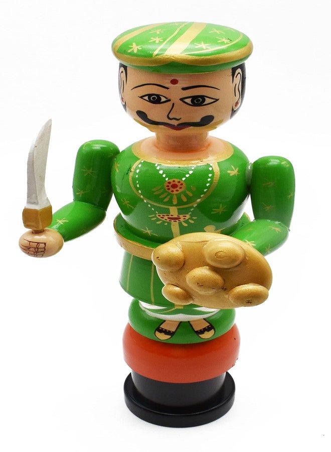 justhandmade Just Handmade Wooden Soldier | Kondapalli Toys | Etikopakka Toys | Home Decor Showpiece (JHMSOLB11) - Image 2